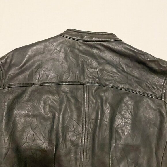 Moda International Womens Leather Jacket Size Medium - Picture 12 of 16